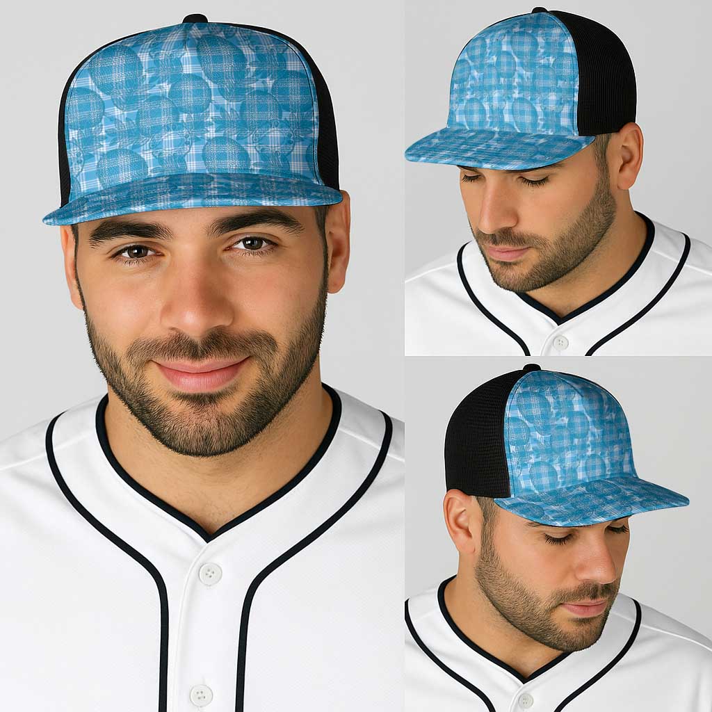 Polu Hawaii Breadfruit Palaka Motifs Baseball Net Cap