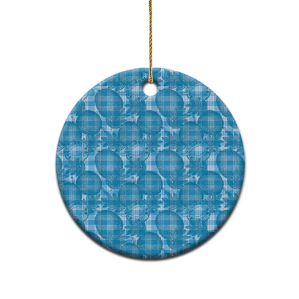 Polu Hawaii Breadfruit Palaka Motifs Ceramic Ornament LT14 - Polynesian Pride