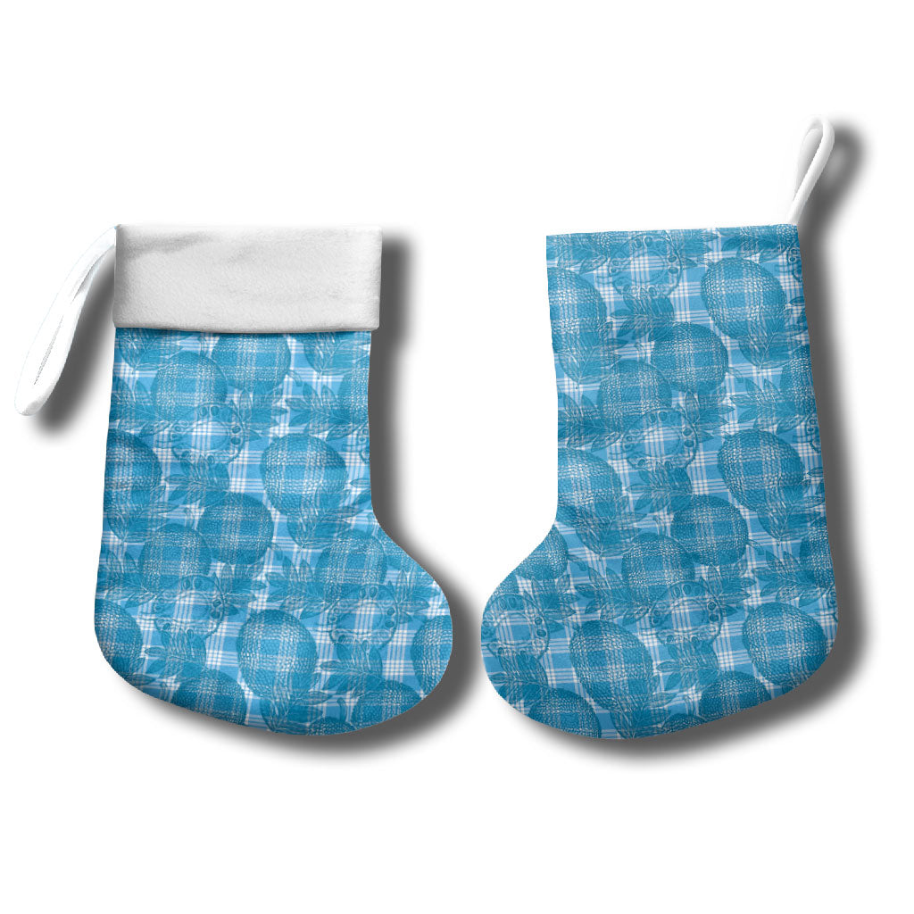 Polu Hawaii Breadfruit Palaka Motifs Christmas Stocking LT14 - Polynesian Pride