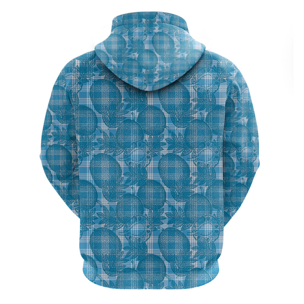 Polu Hawaii Breadfruit Palaka Motifs Zip Hoodie LT14 - Polynesian Pride