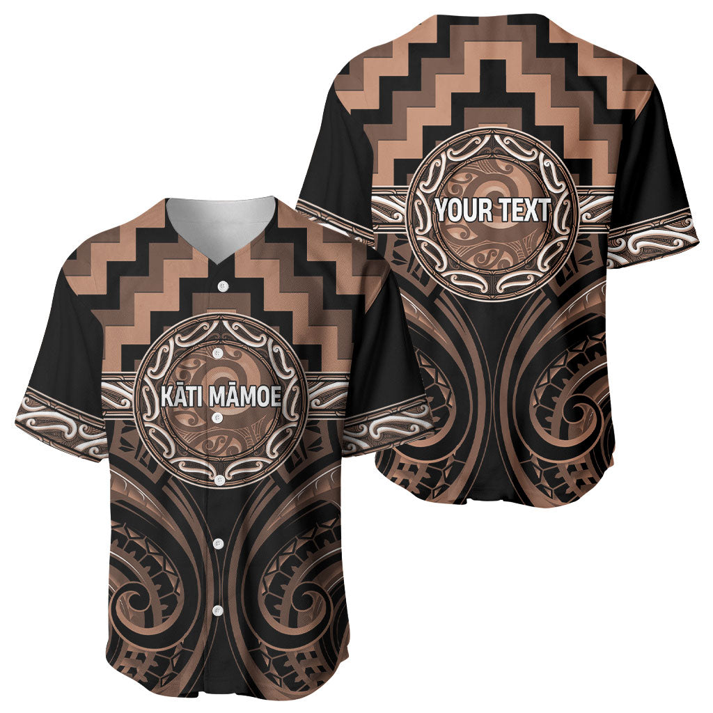 Aotearoa Kati Mamoe Personalised Baseball Jersey Maori Iwi Poutama Puhoro Tattoo LT14 - Polynesian Pride
