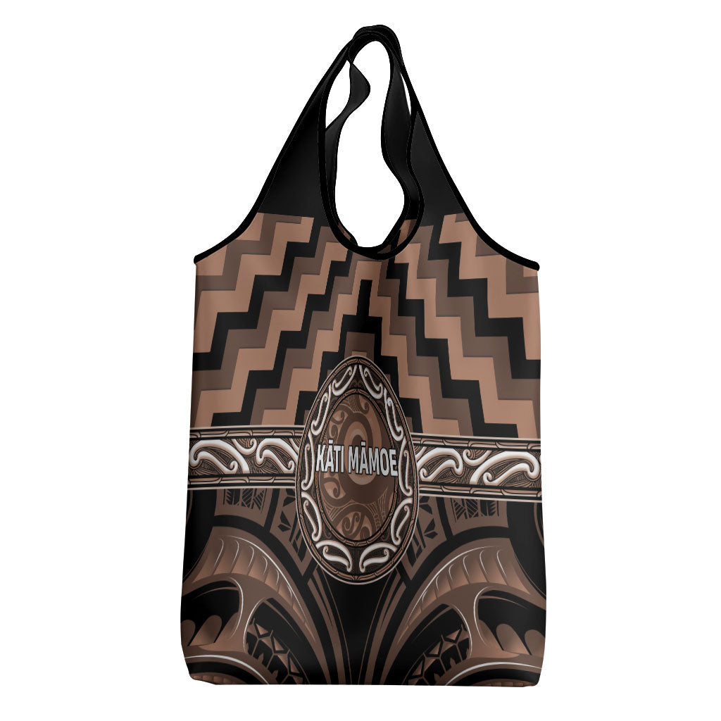 Aotearoa Kati Mamoe Grocery Bag Maori Iwi Poutama Puhoro Tattoo LT14 - Polynesian Pride