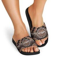 Aotearoa Kati Mamoe Slide Sandals Maori Iwi Poutama Puhoro Tattoo LT14 - Polynesian Pride