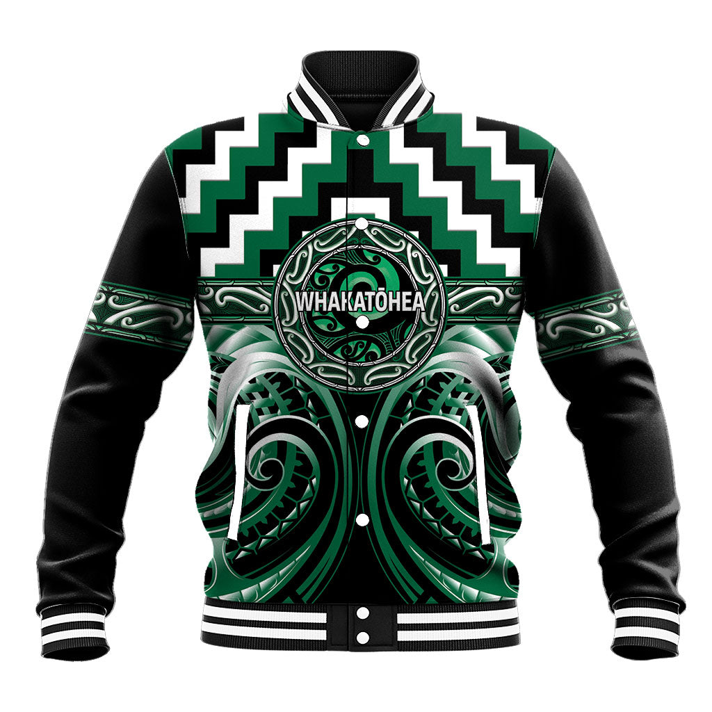 Aotearoa Whakatohea Personalised Baseball Jacket Maori Iwi Poutama Puhoro Tattoo