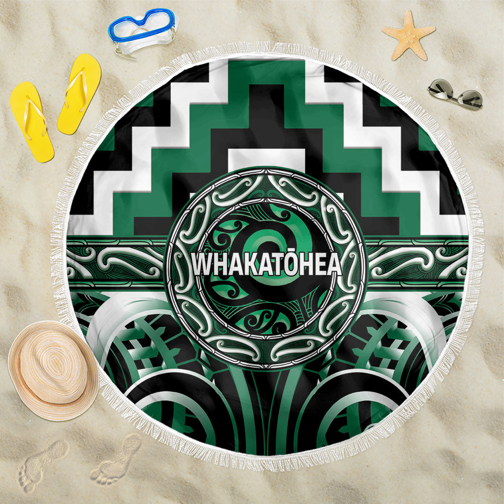 Aotearoa Whakatohea Beach Blanket Maori Iwi Poutama Puhoro Tattoo