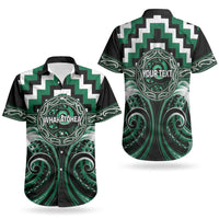 Aotearoa Whakatohea Personalised Couples Matching Summer Maxi Dress and Hawaiian Shirt Maori Iwi Poutama Puhoro Tattoo LT14 - Polynesian Pride