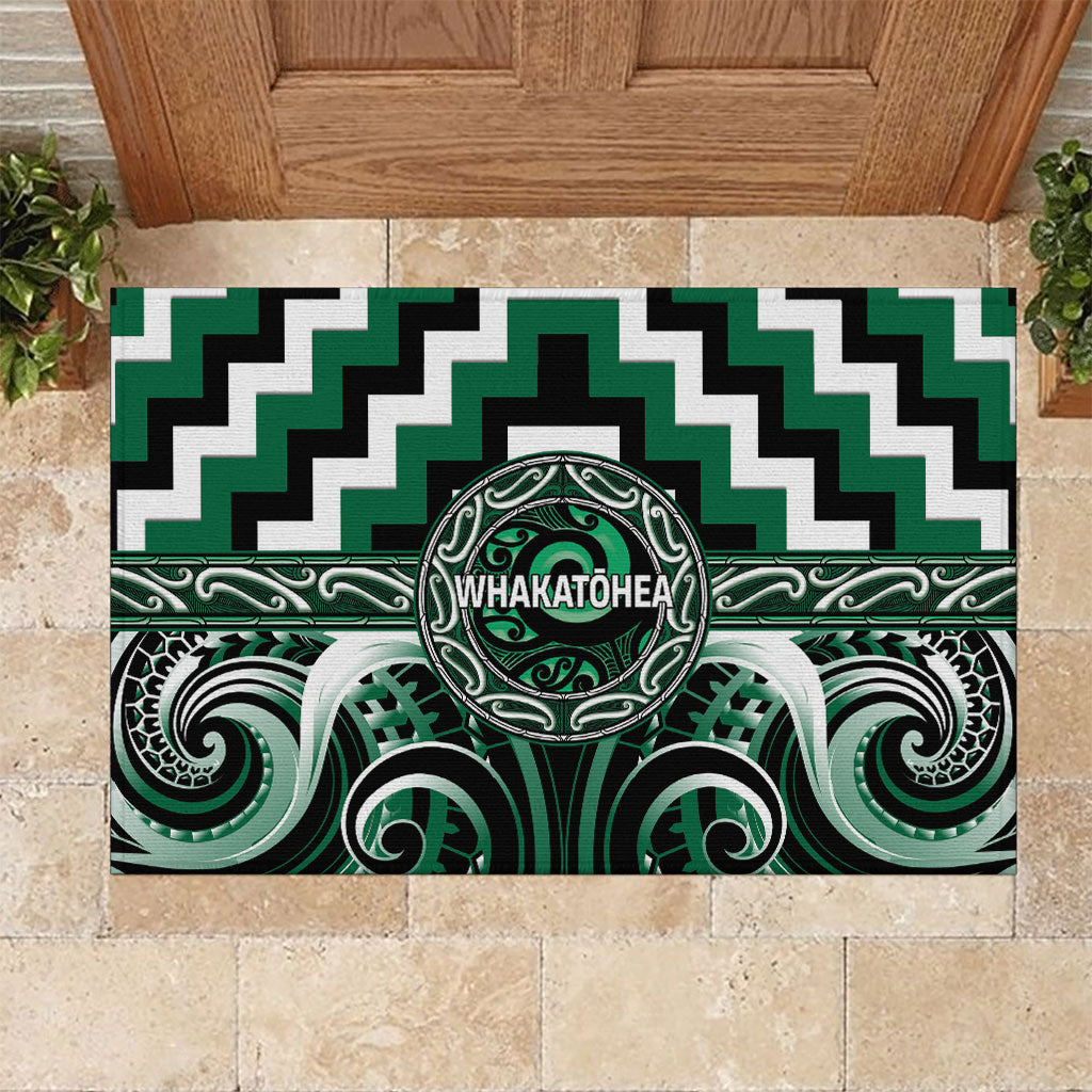 Aotearoa Whakatohea Rubber Doormat Maori Iwi Poutama Puhoro Tattoo