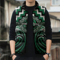 Aotearoa Whakatohea Personalised Sleeveless Puffer Jacket Maori Iwi Poutama Puhoro Tattoo LT14 - Polynesian Pride