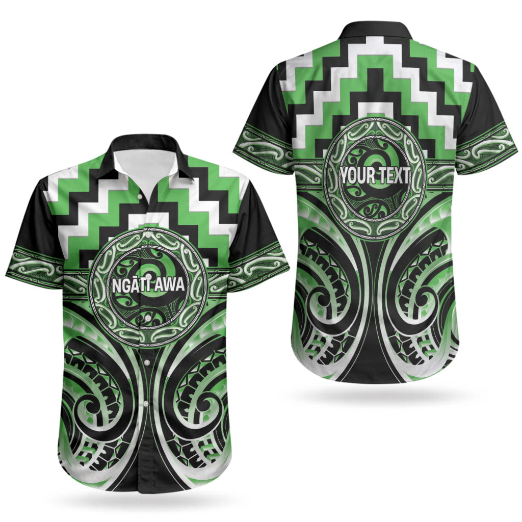 Aotearoa Ngati Awa Personalised Couples Matching Long Sleeve Bodycon Dress and Hawaiian Shirt Maori Iwi Poutama Puhoro Tattoo LT14 - Polynesian Pride