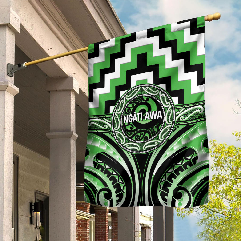 Aotearoa Ngati Awa Garden Flag Maori Iwi Poutama Puhoro Tattoo