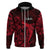 French Polynesia Tahiti Hoodie Polynesian Shark Tattoo With Hibiscus Red Version LT14 Zip Hoodie Red - Polynesian Pride