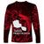 French Polynesia Tahiti Long Sleeve Shirt Polynesian Shark Tattoo With Hibiscus Red Version LT14 - Polynesian Pride