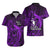 French Polynesia Bora Bora Hawaiian Shirt Polynesian Shark Tattoo With Hibiscus Purple Version LT14 - Polynesian Pride