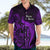 French Polynesia Bora Bora Hawaiian Shirt Polynesian Shark Tattoo With Hibiscus Purple Version LT14 - Polynesian Pride