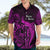 French Polynesia Bora Bora Hawaiian Shirt Polynesian Shark Tattoo With Hibiscus Pink Version LT14 - Polynesian Pride