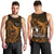 French Polynesia Bora Bora Men Tank Top Polynesian Shark Tattoo With Hibiscus Red Version LT14 - Polynesian Pride