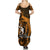 French Polynesia Bora Bora Summer Maxi Dress Polynesian Shark Tattoo With Hibiscus Red Version LT14 - Polynesian Pride