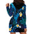 Tokelau Fakaofo Atoll Hoodie Dress Polynesian Tattoo Plumeria With Map