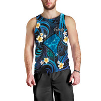 Tokelau Fakaofo Atoll Men Tank Top Polynesian Tattoo Plumeria With Map