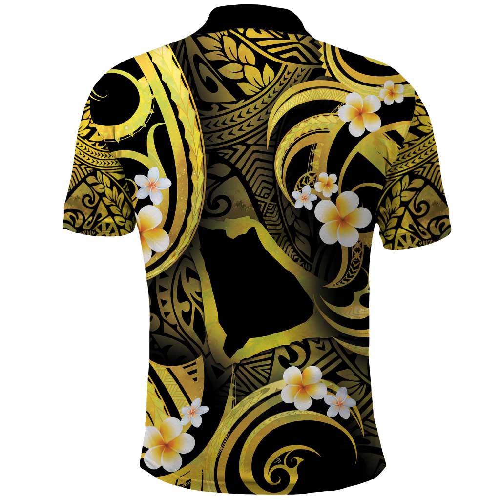 Tokelau Atafu Atoll Polo Shirt Polynesian Tattoo Plumeria With Map