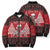 Personalized Hawaii Skull Christmas Bomber Puffer Jacket Mele Kalikimaka Hawaiian Kakau - Polynesian Pride