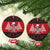 Personalized Hawaii Skull Christmas Ceramic Ornament Mele Kalikimaka Hawaiian Kakau - Polynesian Pride