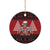 Personalized Hawaii Skull Christmas Ceramic Ornament Mele Kalikimaka Hawaiian Kakau - Polynesian Pride