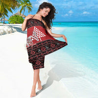 Personalized Hawaii Skull Christmas Sarong Mele Kalikimaka Hawaiian Kakau - Polynesian Pride