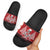 Personalized Hawaii Skull Christmas Slide Sandals Mele Kalikimaka Hawaiian Kakau - Polynesian Pride