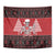 Personalized Hawaii Skull Christmas Tapestry Mele Kalikimaka Hawaiian Kakau - Polynesian Pride