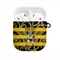 Taranaki Custom Rugby New Zealand AirPods Case Aotearoa Maori Pukana Tiki Mascot
