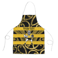 Taranaki Custom Rugby New Zealand Apron Aotearoa Maori Pukana Tiki Mascot