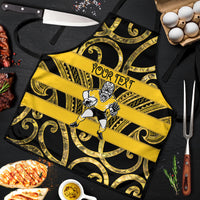 Taranaki Custom Rugby New Zealand Apron Aotearoa Maori Pukana Tiki Mascot