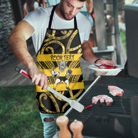 Taranaki Custom Rugby New Zealand Apron Aotearoa Maori Pukana Tiki Mascot