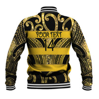 Taranaki Custom Rugby New Zealand Baseball Jacket Aotearoa Maori Pukana Tiki Mascot