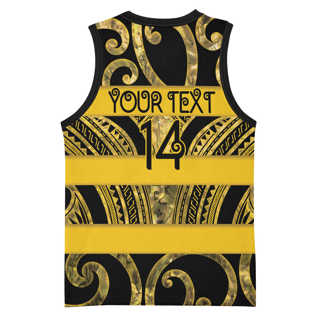 Taranaki Custom Rugby New Zealand Basketball Jersey Aotearoa Maori Pukana Tiki Mascot