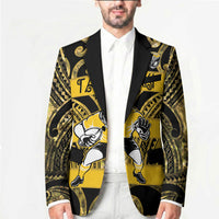 Taranaki Custom Rugby New Zealand Blazer Aotearoa Maori Pukana Tiki Mascot