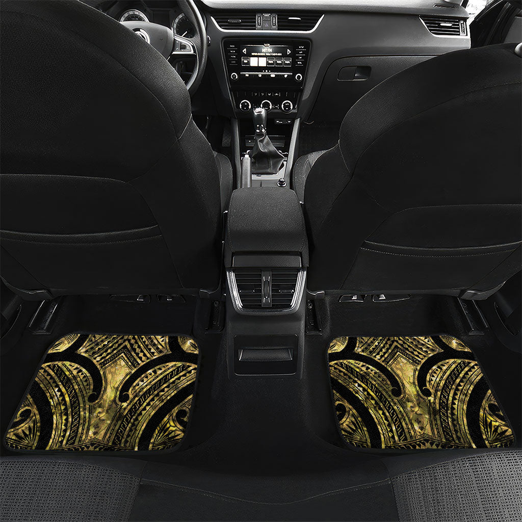 Taranaki Custom Rugby New Zealand Car Mats Aotearoa Maori Pukana Tiki Mascot