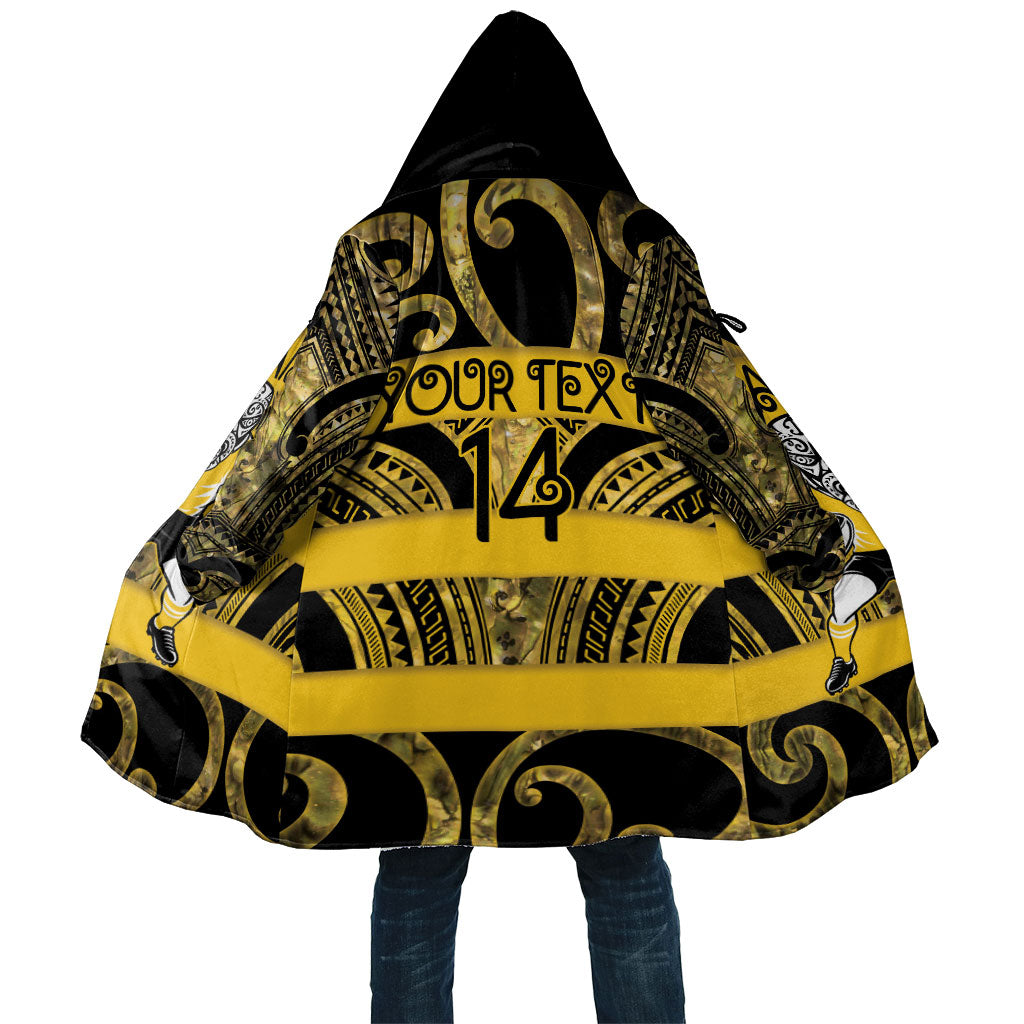 Taranaki Custom Rugby New Zealand Cloak Aotearoa Maori Pukana Tiki Mascot