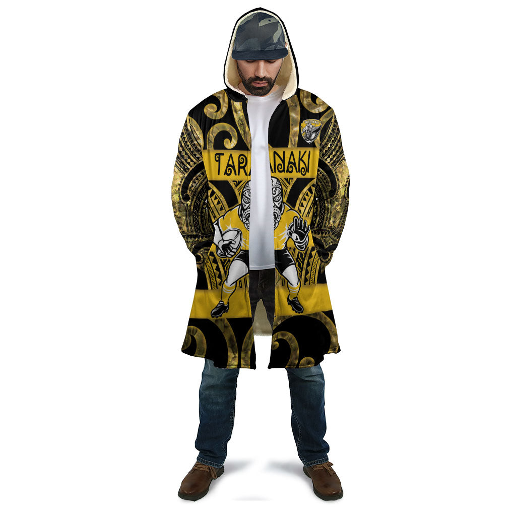 Taranaki Custom Rugby New Zealand Cloak Aotearoa Maori Pukana Tiki Mascot