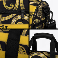 Taranaki Custom Rugby New Zealand Duffle Bag Aotearoa Maori Pukana Tiki Mascot