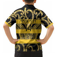 Taranaki Custom Rugby New Zealand Hawaiian Shirt Aotearoa Maori Pukana Tiki Mascot