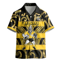 Taranaki Custom Rugby New Zealand Kid Hawaiian Shirt Aotearoa Maori Pukana Tiki Mascot