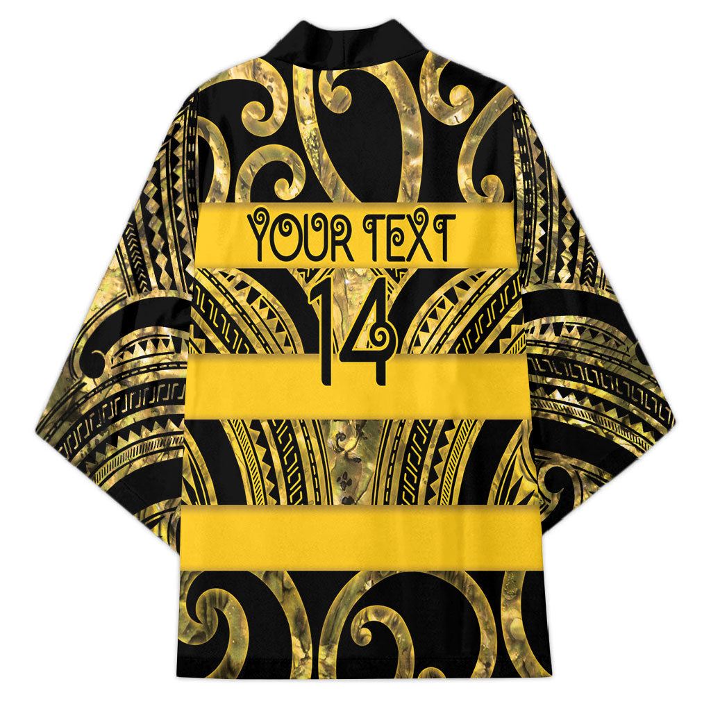 Taranaki Custom Rugby New Zealand Kimono Aotearoa Maori Pukana Tiki Mascot