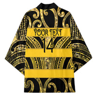 Taranaki Custom Rugby New Zealand Kimono Aotearoa Maori Pukana Tiki Mascot