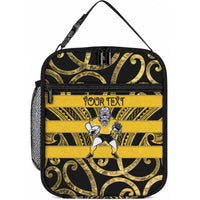 Taranaki Custom Rugby New Zealand Lunch Bag Aotearoa Maori Pukana Tiki Mascot