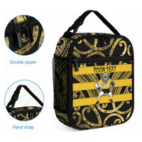 Taranaki Custom Rugby New Zealand Lunch Bag Aotearoa Maori Pukana Tiki Mascot