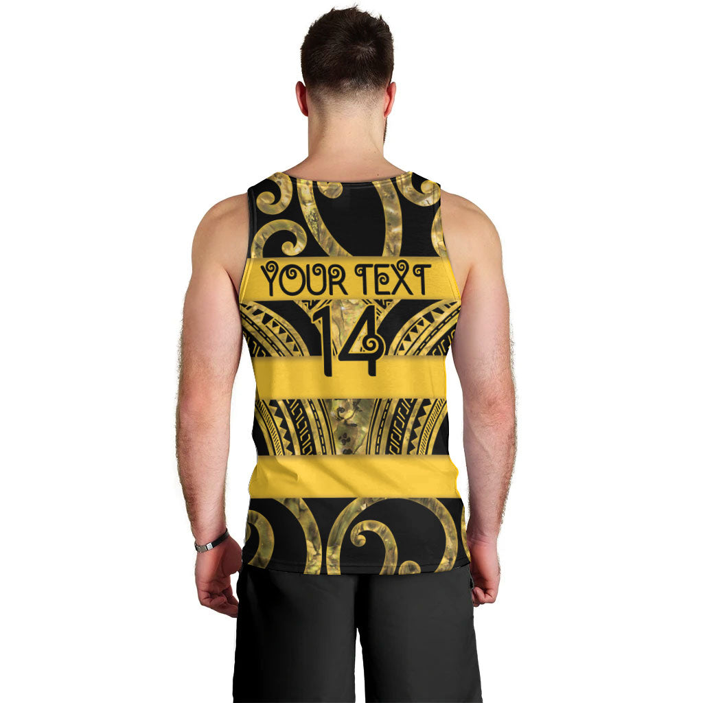 Taranaki Custom Rugby New Zealand Men Tank Top Aotearoa Maori Pukana Tiki Mascot