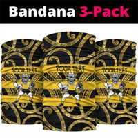 Taranaki Custom Rugby New Zealand Neck Gaiter Aotearoa Maori Pukana Tiki Mascot