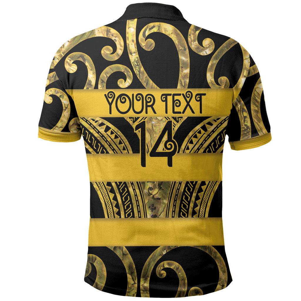 Taranaki Custom Rugby New Zealand Polo Shirt Aotearoa Maori Pukana Tiki Mascot